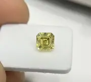 2 Ct Asscher Cut Diamond Yellow Color Natural D Grade VVS1 + 1 Free Gift