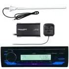 Single DIN Bluetooth CD Player Receiver, SiriusXM Tuner, Antenna