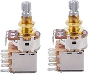 Mellisso 4X Guitar Pots 500K Short Split Shaft Audio Taper Push/Pull Potentiometer