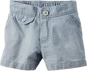 [Carter's] Baby Girls Flap-Pocket Chambray Shorts (24 Months)
