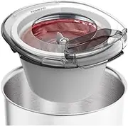 Kenwood Frozen Dessert Maker Attachment KAX71.000WH, Sorbet and Ice Cream Maker Attachment, Compatible with Chef Stand Mixer, 1L Capacity Bowl, Plastic, White
