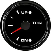 8 Color Backlight Boat Left Trim Gauge Indicator for Outboard Engine 0-190ohm up-DN Electric Trim Gauge Inboard Marine Accessory (Color : BN)