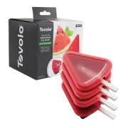 NEW TOVOLO STACKABLE ICE POP MOULDS SET 4 Block Iceblock Popsicle WATERMELON