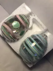 Princess House Easter Egg Glass Oil Lamps New in box
