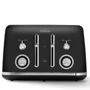 Sunbeam Alinea 4 Slice Toaster Black Classics TA2740K
