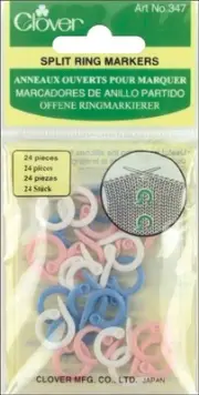 Clover Split Ring Markers-24/Pkg 347