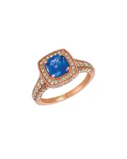 Le Vian Blueberry Tanzanite 14K Rose Gold 2.83 ct. tw. Diamond & Tanzanite Half-Eternity Cocktail Ring
