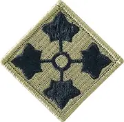 [MEDALS OF AMERICA EST. 1976] 4th Infantry Division OCP Hook & Loop Military Patch