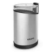 Krups Coffee Grinder 12 oz. Silver 1-Touch System Stainless Steel Blade Compact