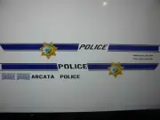 Arcata California Police Car Decals 1:24