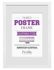 [Profile Australia] Classic Timber Poster Frame A2/A3 in White