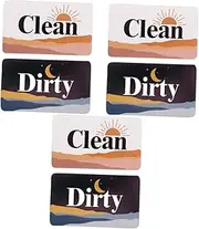 Alipis 3sets Dishwasher Clean Dirty Sign Single Side Indicator Refrigerator Dishwasher Air Conditioner Home Decor 2pcs*3