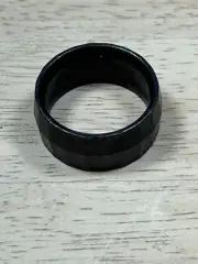 Japanese Chisel Ring (Katsura). Hand Hammered Finish (Tsuchime). NOS.