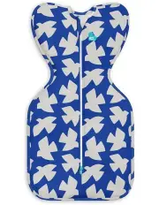 [Love To Dream] Stretch Cotton Paperbirds Swaddle Up 1.0T in Cobalt