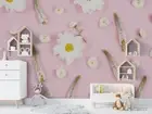 3D Pink Floral Wallpaper Wall Murals Removable Wallpaper 66