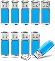 [TOPESEL] 50 Pack 4GB USB 2.0 Flash Drive High Speed 4G Thumb Drive Memory Stick Jump Drive 4G USB Drive Zip Drive for PC laptops, Tablets, TVs, car Audio (Blue)