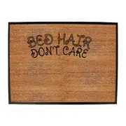 Bed Hair Dont Care - Funny Novelty Doormat Man Cave Floor mat