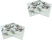 Healvian 40 Pcs Dragonfly Paper Napkins Napkins Party Paper Napkins Party Napkins Beautiful Napkins Dragonfly Napkins