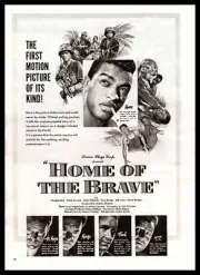 1949 James Edwards Douglas Dick Lloyd Bridges "Home Of The Brave" Movie Print Ad