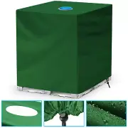 Green 1000L Water Tank Cover Sun Protector Hood UV Resistant Rain IBC Container