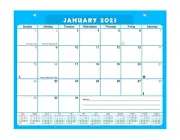 2022-2023 Monthly Magnetic/Desk Calendar - (Multicolored Edition #22-07)