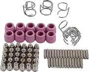 80Pcs Plasma Cutter Cutting Torch Tip Nozzles Consumables Kit for 40 50 60A SG 55 AG 60 WSD 60