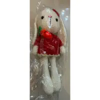 在飛比找蝦皮購物優惠-兔子 白兔 娃娃 玩偶 紅蘿蔔 蝴蝶結