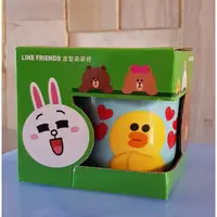 在飛比找蝦皮購物優惠-line friends  造型萌萌杯~附杯蓋。