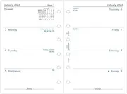 Filofax Refill Week to View Pocket Diary, White