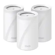 TP-Link Deco BE65 V2 3 Pack BE11000 Whole Home Mesh WiFi 7 System Tri-Band 2.5G