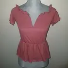 Daytrip mauve off shoulder top xs