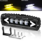 6inch LED Work Light Bar White Yellow Driving Fog Spot Offroad DRL Truck ATV SUV