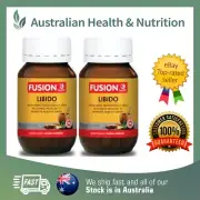 2 x FUSION HEALTH LIBIDO 60C INCREASE LIBIDO & ENERGY + FREE SAME DAY SHIPPING