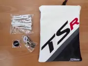NEW! Titleist TSr Leather Valuables Pouch w/ Tees, Ball Marker and Keychain