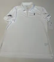 Nike Women’s L Golf Polo - “Flag” & Olympic Torch - NWT - White