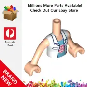 Genuine LEGO™ Light Nougat Torso Mini Doll Girl White 301 6350430 New