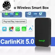 CarlinKit 5.0 Wireless CarPlay & Android Auto Adapter, 5G WiFi, Auto Connect