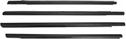 4Pcs Car Window Weather Strip Window Glass Waterproof Pressure Strip Sealing Strip Compatible for Peugeot 301 2013-2017(Black)