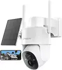 Solar Powered Security Camera Outdoor Wireless 360° PTZ for Home Surveillance