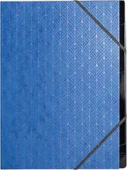 Exacompta - Ref 56350E – 1 x Harmonica Neo Deco Folder with Elastic Bands – 400gsm Cardboard Cover and Recycled Cardboard Interior – 7 Compartments – Size 24 x 32 cm – A4 – Random
