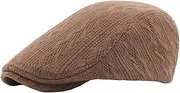 [BESTORI] Newsboy Hats Adjustable Ivy Flat Cap Vintage Woven Cabbie Driving Hat for Men