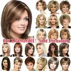 Women Real Natural Short Curly Wig Ombre Blonde Bob Europe Wavy Full Hair Wigs |