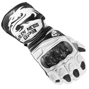 Arlen Ness Monza Motorcycle Gloves, black-white, Size XS for Men Black White