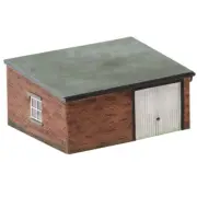 OO Gauge Hornby Skaledale Garage Outbuilding Model Railways R9809 - Painted