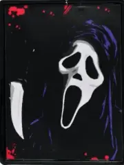 Ghost Face Neon Light-Up Sign - Morris Costumes