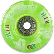 Light Up Roller Skate Wheels | Set of 2 Wheels | Bright LEDs That Light up and are Powered by Movement