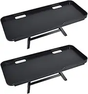 Display Board, Monitor, Top Storage, Anti-Slip Sheet, LCD Display Board, TV Top Rack, Storage for Small Items, Shelf, TV Board, Set of 2 (Black)