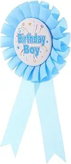 TOYANDONA Detailed Craftsmanship Tinplate Birthday Badge Rosette Button Pin Award Ribbon for Decorations