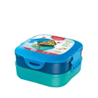 在飛比找博客來優惠-【法國Maped】3合1兒童外出餐盒1.4ml 藍綠