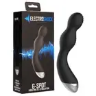 ElectroShock - E-Stim G / P-Spot Vibrator Black (ELC002BLK)